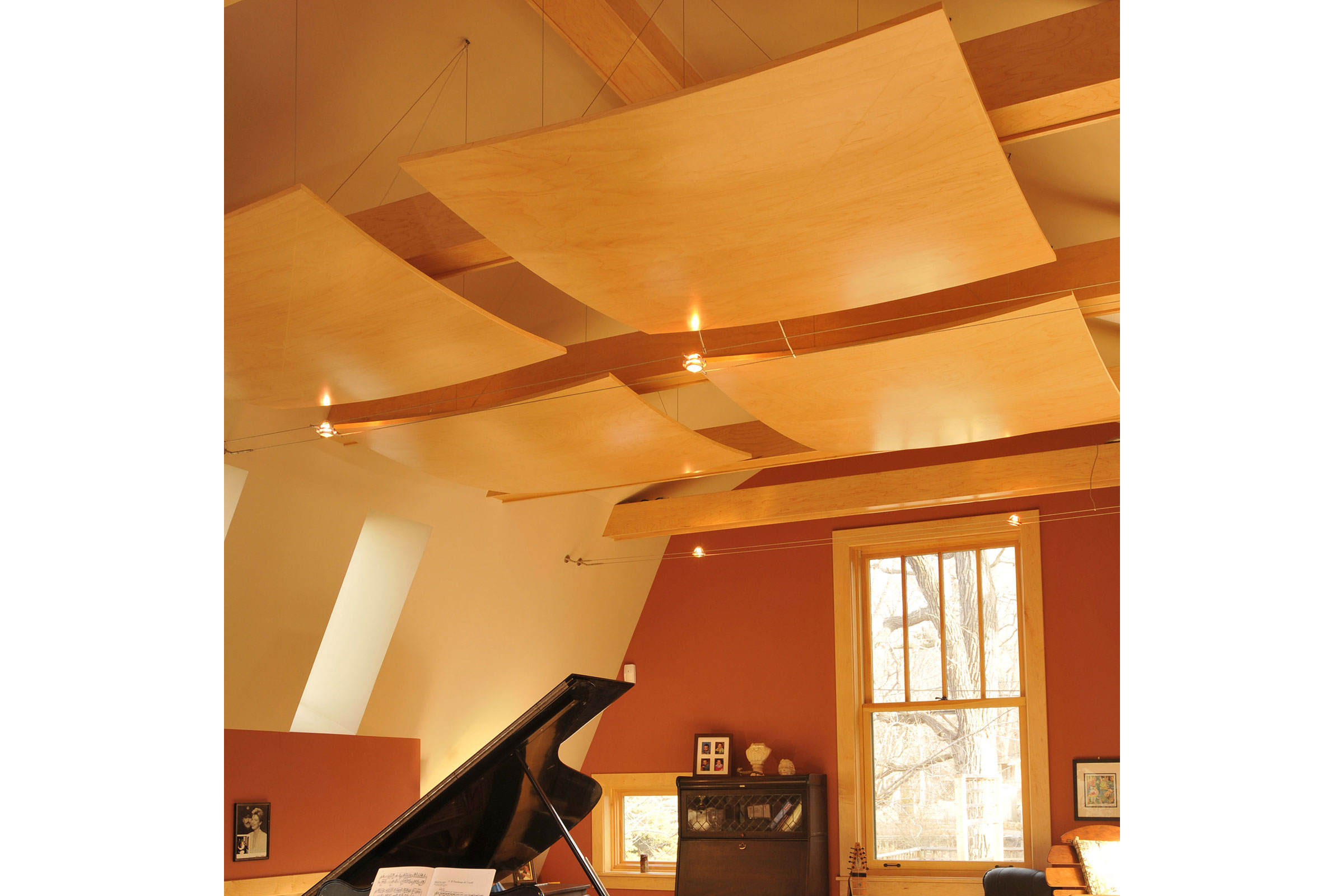 Curved Maple Acoustic Panels
