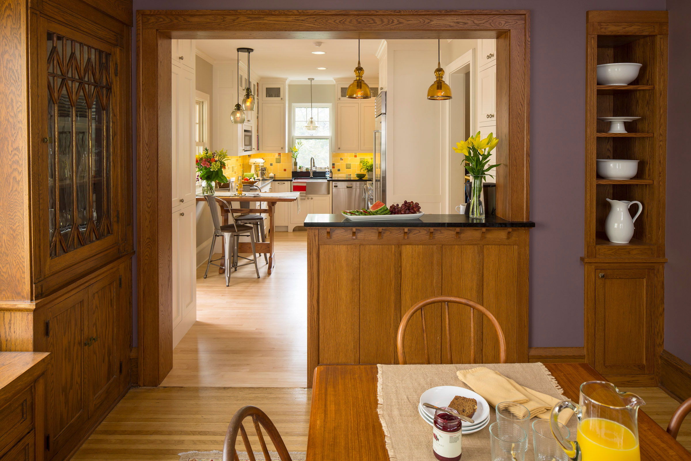 New Opening to Kitchen from Dining Room