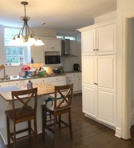 Original Kitchen Island Looking North