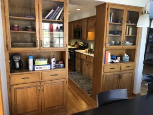 Cabinetry Partitions between Dining & Kitchen